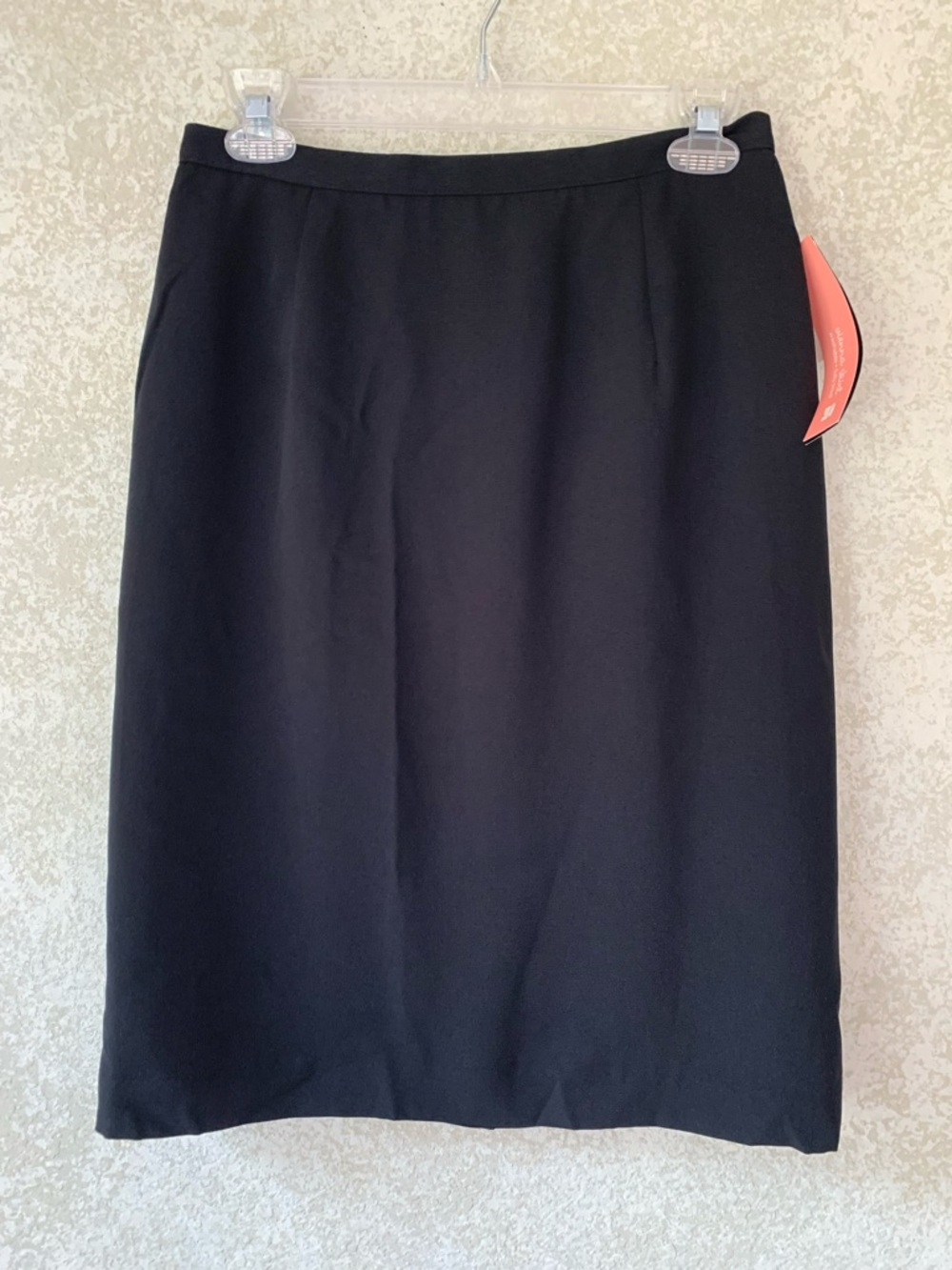dressbarn Black Pencil Skirt Size 6 NWT Office Classic